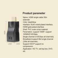 Extenseur HDMI SY 1080P avec ports RJ45, réseau LAN, extenseur HDMI 4K 30M V1.4 RJ45 CAT5E CAT6 Ethernet LAN, convertisseur 1080P
