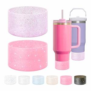 Housse de protection de luxe en silicone de 75 mm pour gobelet, avec paillettes scintillantes et effet diamant, pour adultes, idéale pour les voyages - Product Image 3