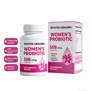 Kapsul Probiotik Prebiotik Logo Pribadi Enzim Pencernaan Suplemen Probiotik untuk Kesehatan Vagina - Product Image 1