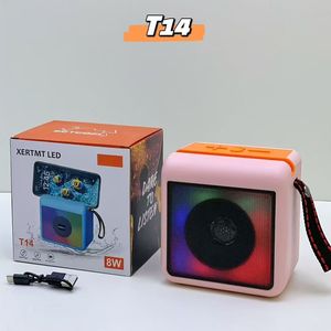 ลำโพงพกพาไร้สาย T14 เสียงเบสสเตอริโอความถี่ต่ำพิเศษ ไฟ LED RGB 7 สี เสียงไฮไฟแบบเซอร์ราวด์ สำหรับงานปาร์ตี้ที่บ้าน - Product Image 6