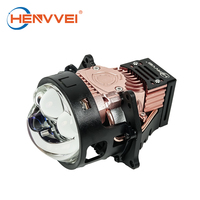 OEM HENVVEI 110W 3.0 Projecteur laser Biled H4 Led Auto Lights Phares de voiture Retrofit RHD LHD Bi Led Projecteur Lentille