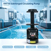 Pompe submersible industrielle BAOHUA H4T18 450W 380V, pompe de circulation de liquide de refroidissement robuste 120/180 L/min basse pression, garantie 1 an