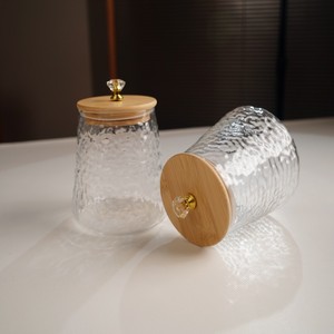 Commercial Eco-Friendly <b>Airtight</b> Glass <b>Jars</b> Bamboo Cover Holder PC Custom for Kitchen Storage Pantry Use for Tea Coffee Spices - Product Image 5