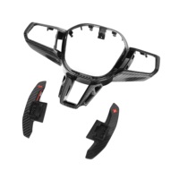 Couvre-volant en fibre de carbone sèche LHD pour BMW BMW M5 G90 G60 G70 G45 2024+ Accessoires de voiture Couvre-volant