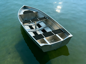 Bateau de pêche en aluminium <span class=keywords><strong>Jon</strong></span> Boat 3,8 m Unité unique Bateau en aluminium pour utilisation en rivière, lac, en bord de mer Fabrication OEM - Product Image 3