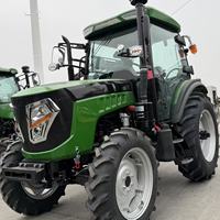 Tracteur agricole 60 CV 4x4 mini diesel avec cabine climatisée, homologué CE/EPA/ISO, boîte de vitesses et moteur