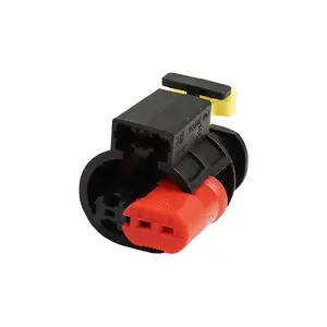 Hot-selling 2 Pin PA66 Automotive Sensor Flat Contact System, Housing for Female Terminals For 284556-1