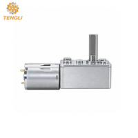 Moteur à engrenages à vis sans fin Tengli GM4632-370 12V 24V DC 46x32mm avec boîte de vitesses métallique, couple élevé 10 Kgf-cm pour l'automatisation industrielle