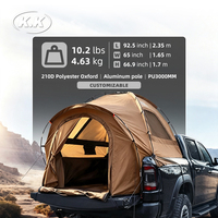 Tente de camion Kawagebo Kamp (KK) imperméable PU3000mm pour 2-3 personnes, tente de couchage pour camionnette, abri de camping portable pour voiture