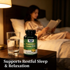 Complément de citrate de magnésium biologique végétalien à marque privée OEM/ODM <span class=keywords><strong>pour</strong></span> le sommeil et la santé digestive des adultes - Product Image 1