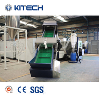 Machine de granulation de recyclage de matière première de plastique de déchets de Double étage de HDPE de LLDPE
