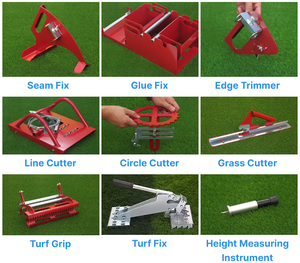Outils d'installation de gazon artificiel en acier et PP Colle Fix Circle Cutter pour gazon de football et de tennis - Product Image 2