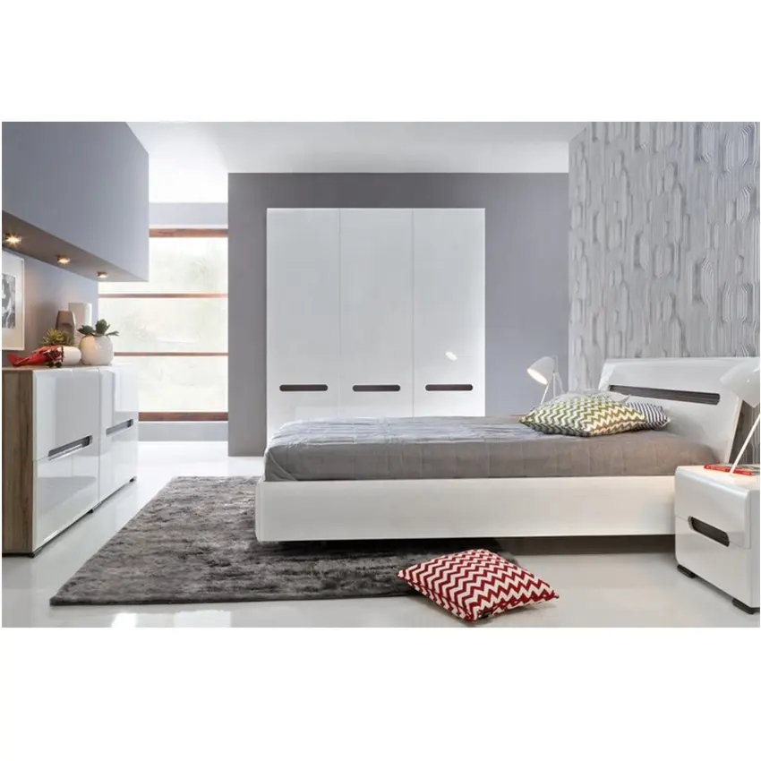 Latest Bedroom Furniture Designs Complete Set Bedroom Furniture with Wardrobe