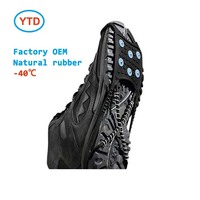 Accessoires de sports d'hiver antidérapants Couvre-chaussures avec crampons en métal Protecteurs de grip de neige glacée pour bottes de course