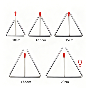 Triangle à sonnerie de 10 pouces en gros pour performance musicale, instrument durable pour enfants, accessoire de musique pour jeunes. - Product Image 1