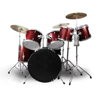 7pcs Drum Set with Cymbal and Throne