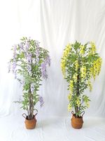 Arbre artificiel de glycine de 150 cm, résistant à l'eau, aux UV, durable, écologique, personnalisé, pour la décoration de mariage