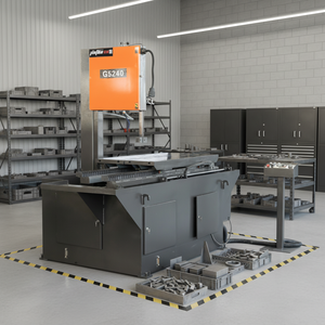 Sierra <span class=keywords><strong>de</strong></span> cinta vertical G5240 con mesa móvil para corte <span class=keywords><strong>de</strong></span> metal, tubos, perfiles y moldes <span class=keywords><strong>de</strong></span> neumáticos - Product Image 2