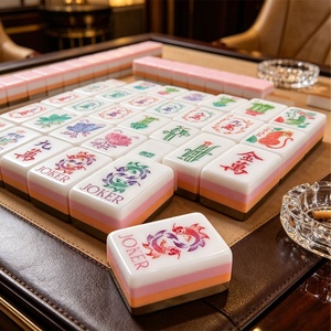 Jeu de <span class=keywords><strong>Mahjong</strong></span> chinois tendance pour adultes avec tuiles durables, étui portable, jeu de société familial, très populaire <span class=keywords><strong>en</strong></span> <span class=keywords><strong>ligne</strong></span> - Product Image 5