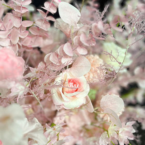 Fine Real Touch White Silk Rose Flower Runner Artificial Pink Orchid Flower Runner Decoración Road Guide - Product Image 4