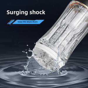 Volledig automatische masturbatie-apparaat voor mannen, met sterrenhemel-ontwerp, elektrisch, vibrerend, zuigend, met dubbele motor, herverpakt, met LOGO. - Product Image 3