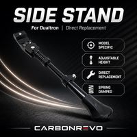 Béquille Carbonrevo Dualtron pour trottinette électrique – Support de stationnement pour une utilisation quotidienne, fonctionnement fluide, performance stable