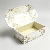 Emballage en papier pour gâteaux et snacks à emporter, écologique, biodégradable, en carton pliable, avec logo personnalisé