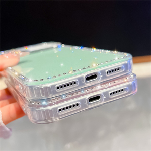 Funda Transparente con Diamantes de Imitación y Brillantina para iPhone 17 Pro Max, Funda Transparente con Purpurina para iPhone 17 - Product Image 6
