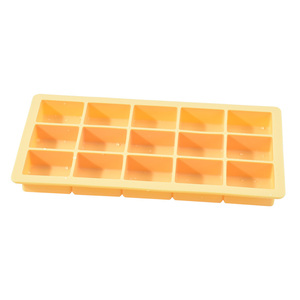 Bac à glaçons portable grande capacité 15 cavités en silicone alimentaire flexible, moule à glaçons carré réutilisable sans odeur, amovible - Product Image 2