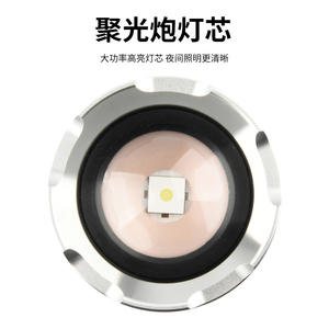 Nueva Linterna Láser Blanca Transfronteriza con Pantalla Digital LED, Zoom Telescópico, Recargable Tipo C, Alta Potencia - Product Image 4