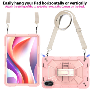 Étui antichoc pour tablette adapté aux enfants pour Redmi Pad 2 4G 11 pouces, housse de tablette en silicone PC à 3 couches avec béquille rotative - Product Image 2