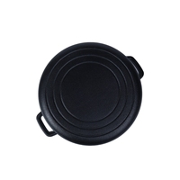Ensemble de casseroles en fonte pré-culottée robuste 2-en-1, idéal pour le camping et la cuisine à domicile