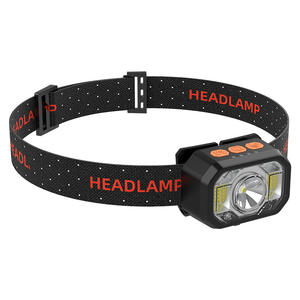 Nouvelle lampe frontale LED mini légère rechargeable 2000 mAh avec bande réglable pour la randonnée, le camping, la pêche et capteur de mouvement - Product Image 1