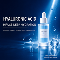 Sérum hydratant au collagène recombinant, acide hyaluronique, sérum réparateur de la peau pour peaux sèches et sensibles, OEM ODM
