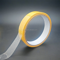 Ruban adhésif double face jaune personnalisé 20mm*25m, haute adhérence, pour fixation de plaques de voiture, fixation de tapis de mariage, et maille de raccordement