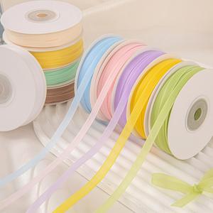 Nouveauté : Ruban en organza transparent de 0,6 cm pour la fermeture de boîtes cadeaux et l'accentuation des détails d'emballage, 25 yards/rouleau - Product Image 1