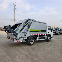 Camion compacteur de déchets FOTON 4x2 6,5 m³ à chargement arrière, camion compacteur de déchets compressés, véhicule de collecte des ordures sanitaires