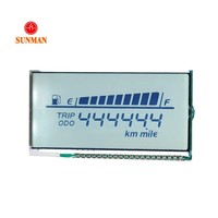 Spidometer Odometer Digital LCD Reflektif 6 Digit untuk Sepeda Motor Listrik Custom Tn Htn E Bike Ebike