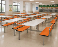 Offre Spéciale – Ensemble Table et Chaises Écologiques, Durables et Faciles à Nettoyer pour Restaurants de Restauration Rapide – Mobilier Commercial
