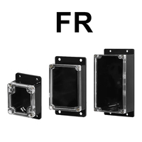 Boîtier étanche IP67 pour boîtier électronique boîtier en plastique avec couvercle transparent et brides de montage boîtier PC ABS pour carte PCB PCBA