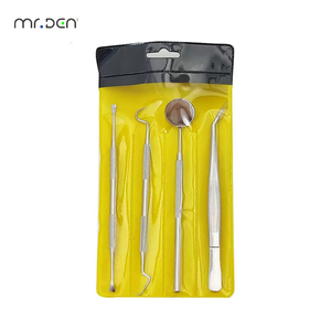 Juego de 3 Herramientas Dentales Metálicas para Limpieza <span class=keywords><strong>Dental</strong></span>, Espejo, Sonda Doble, Herramienta Tipo Hoz, Limpiador de Dientes, Cuidado Bucal, Certificado CE Clase II - Product Image 5