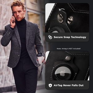 For Boshiho Custom Logo Anti-Theft Slim RFID Leather <b>Wallet</b> Open Closure Short Length Nylon Customized Card <b>Money</b> Clip Front Poc - Product Image 5
