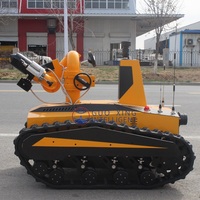 Robot Pemadam Kebakaran RXR-M40D-11KT yang Dikendalikan RC dengan Meriam Air 40L/S Jangkauan 65M Little Kingkong