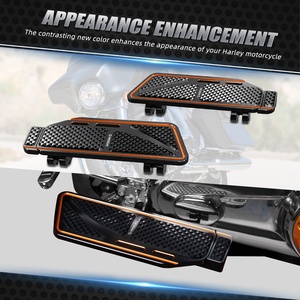 NiceCNC Enlarged Footrest Rider Footboard Foot Boards for Harley Road <strong>Glide</strong> Special FLTRXS 2015-2023 2024 - Product Image 2