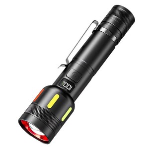 <b>Rechargeable</b> Zoom <b>Flashlight</b> 1000M Led Waterproof Outdoor Tactical Torch With Digital Display And Red Light Mode - Product Image 2