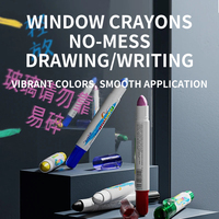 CN010 Window Crayon Set 6 Farben Wasch barer ungiftiger Aqua Glass Marker