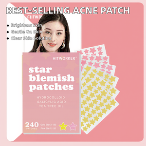 VESTA Patchs anti-acné hydrocolloïdes éclaircissants anti-âge sans cruauté, forme de cœur, non parfumés, pour tous les types de peau - Product Image 2