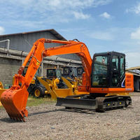 Nouvelle mini-excavatrice sur chenilles hydraulique CDM6060W de 6 tonnes, machine de terrassement en parfait état