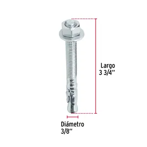 กระเป๋าต้นแบบมี72ชิ้นพร้อมปลั๊กฉมวก6อัน3/8 'x 3-3/4' รุนแรง - Product Image 3