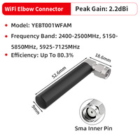 Antenne WIFI compacte Tri-bande Little Pepper, connecteur SMA mâle coudé, pour modules sans fil, routeurs et périphériques passerelles IoT